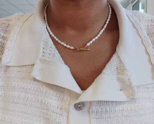 Customer photo review of Le Collier à perle Marine