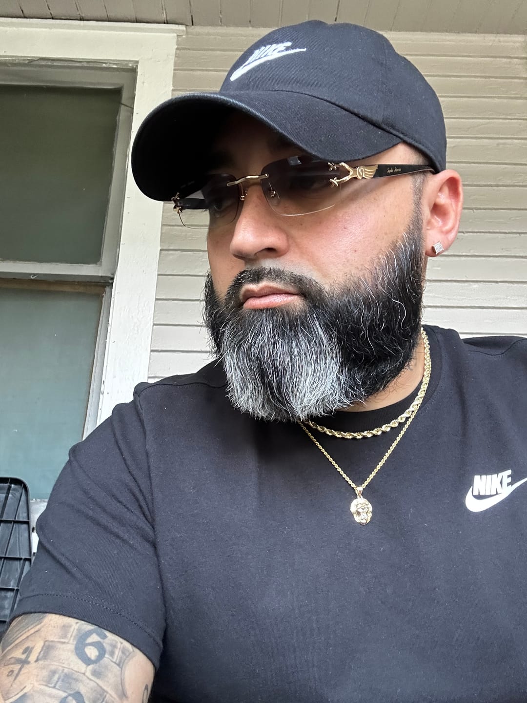 Customer photo review of 18K GOLD BLACK MARBLE