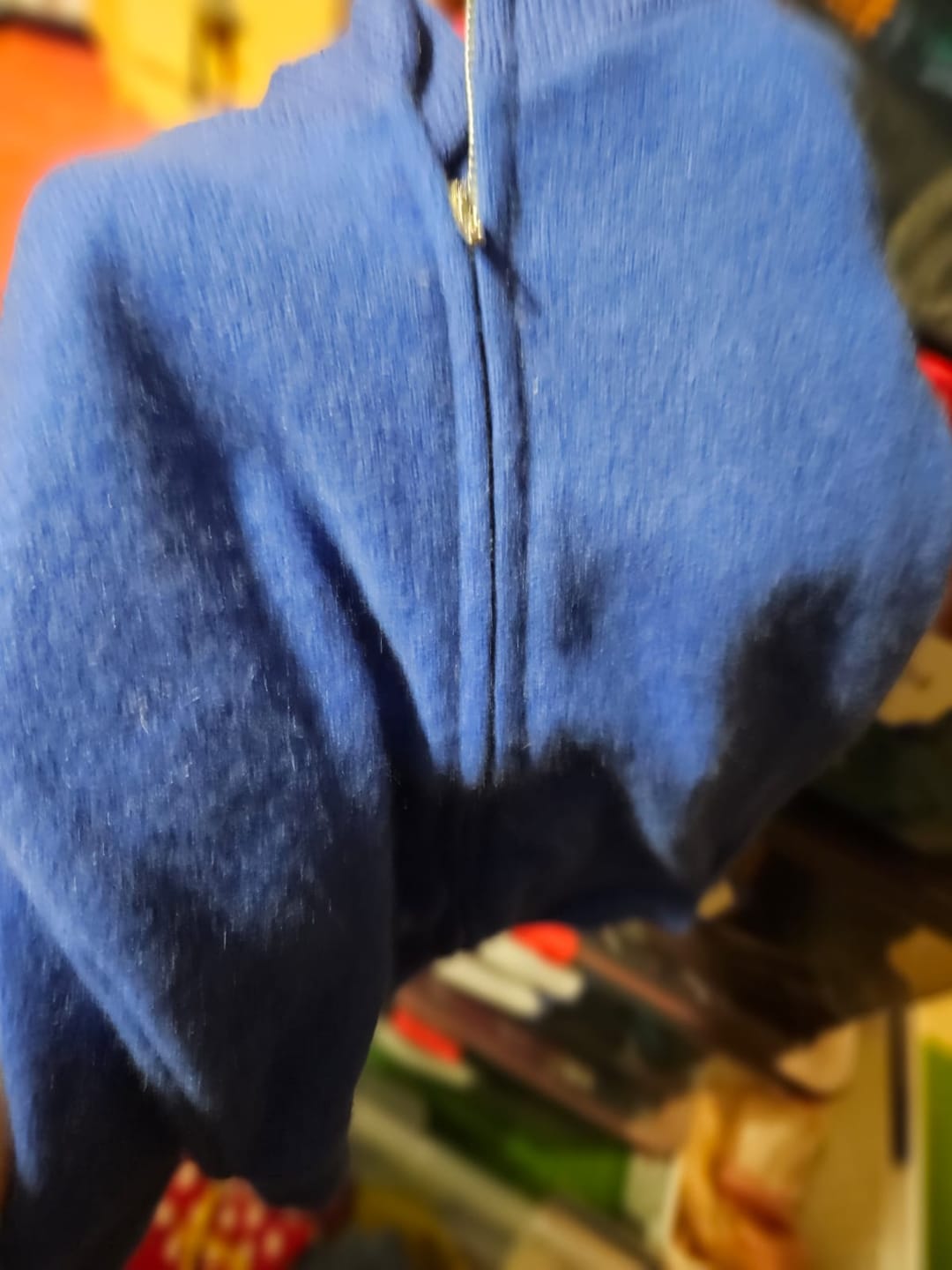 Customer photo review of Kaschmirkapuzenjacke Königsblau