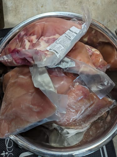 Customer photo review of Halal Chicken Leg & Thigh