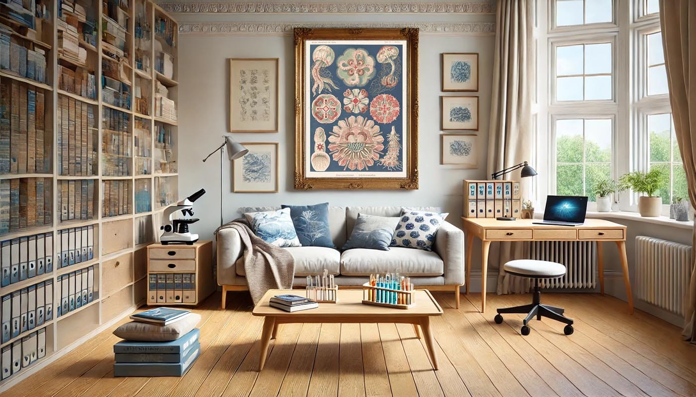 Customer photo review of Beautiful Symmetrical Jellyfish (Discomedusae Schweibenquallen) by Ernst Haeckel, 1904