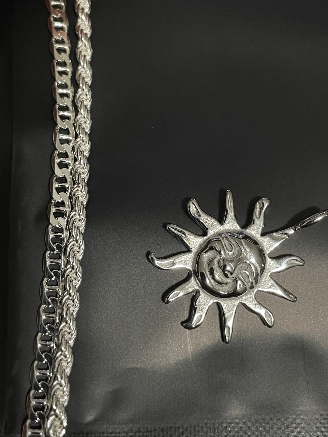 Customer photo review of AZTEC SUN PENDANT