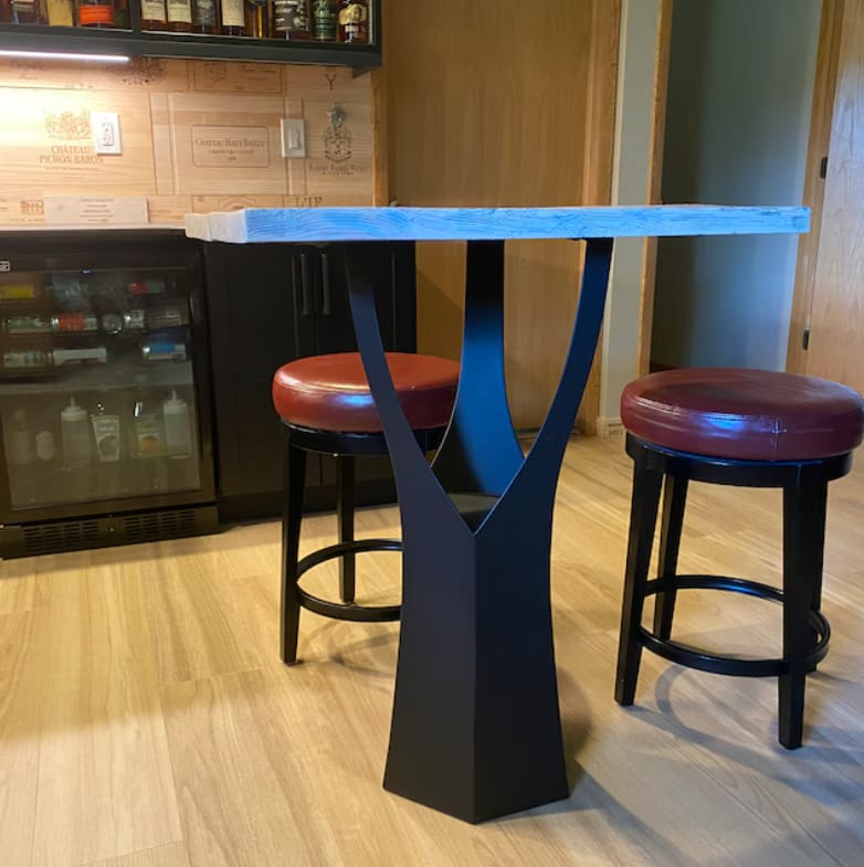 Customer photo review of Counter Table Base 608 Namu 36H Modern Metal Design