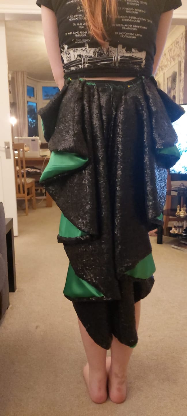 Customer photo review of All Over Sequin Fabric