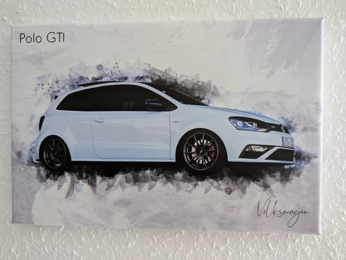 Customer photo review of Dein Auto im Aquarell-Stil | Geschenk für Autoliebhaber