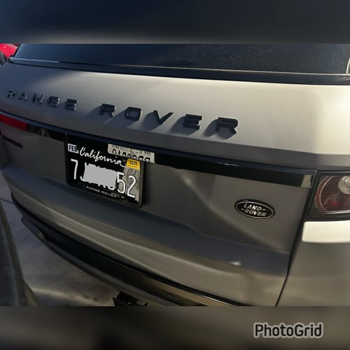 Customer photo review of 2011-2022 CALIFORNIA LICENSE PLATE DMV.CA.GOV - BLACK WITH WHITE TEXT 6"x12" (156.5mm x 305mm)