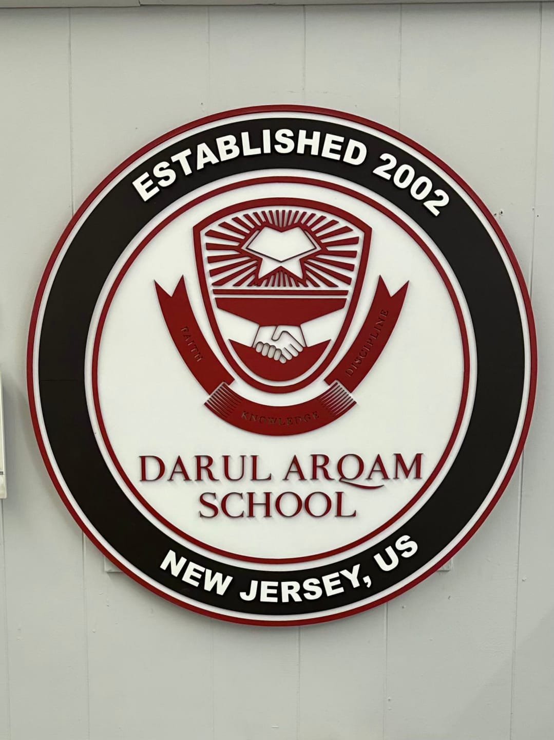Customer photo review of Custom Round Indoor 3D Logo Sign For Businesses  | Laser Cut Wood Sign | Business Logo Sign | Custom Wood Sign