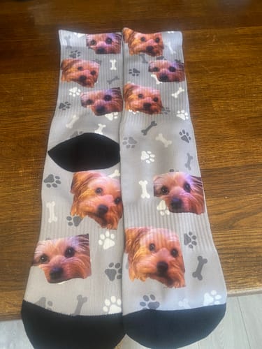 Customer photo review of Your photo - Personalised socks