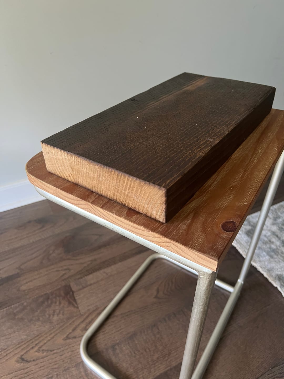 Customer photo review of RECLAIMED WOOD FLOATING SHELVES