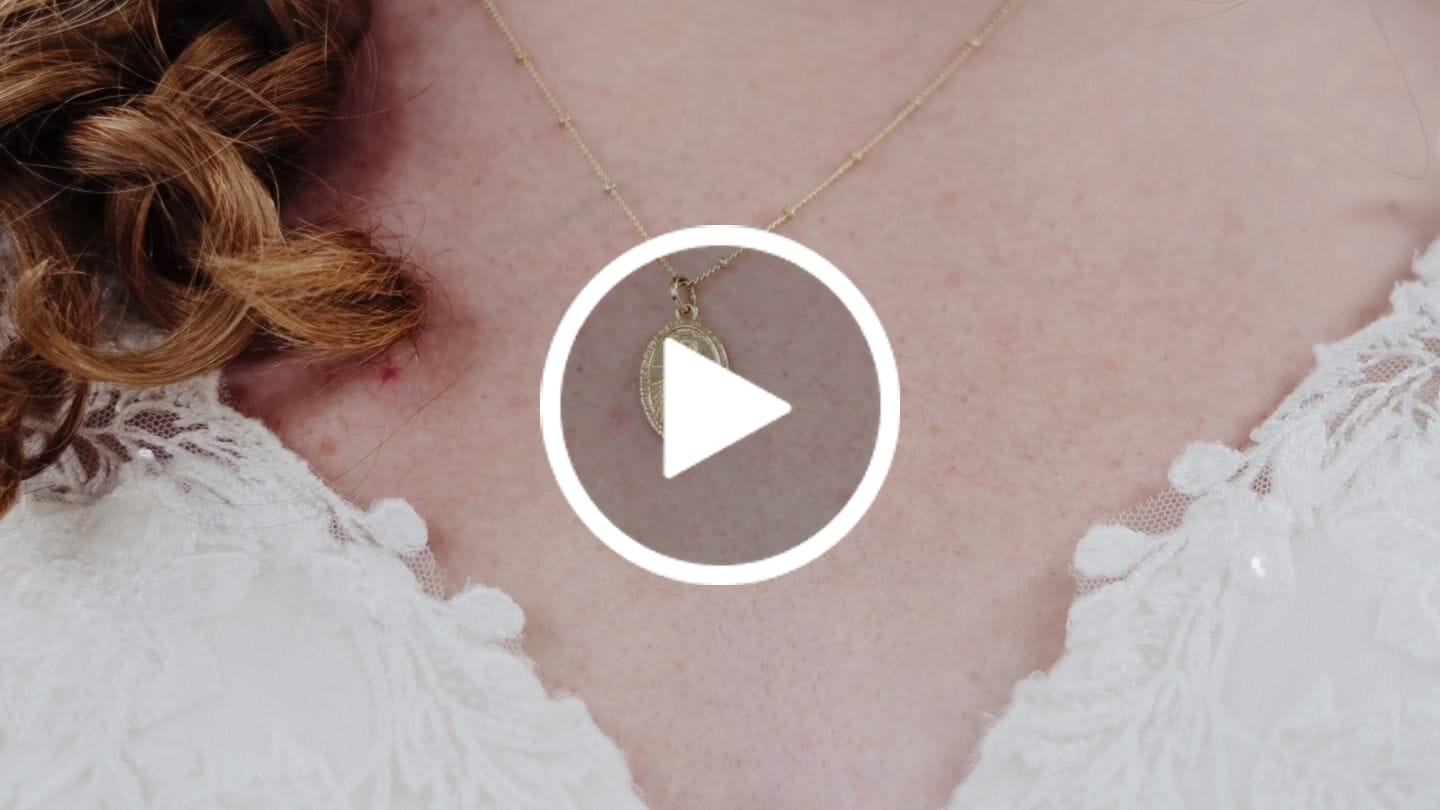 Customer video review of Miraculous Medal Necklace Gold Filled Satellite