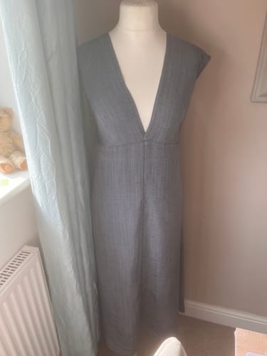 Customer photo review of 3 Metres - Linen Blend Suiting Fabric - 55" Wide - Jean