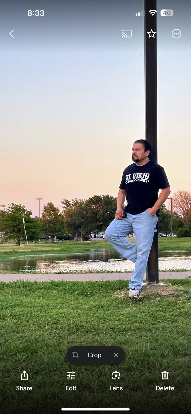 Customer photo review of The Original El Viejo Old School Tee