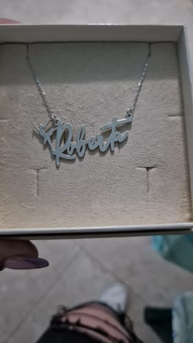 Customer photo review of Collana Nome Firma