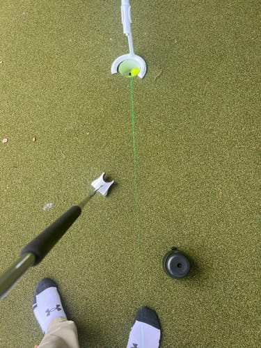Customer photo review of PuttAIM Laser Training Aid