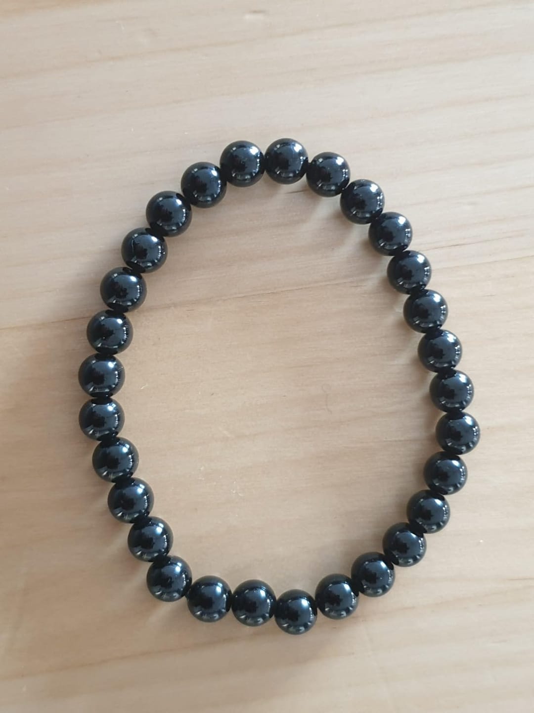 Customer photo review of Turmalin (Schörl) Edelstein Armband aus echtem Naturstein