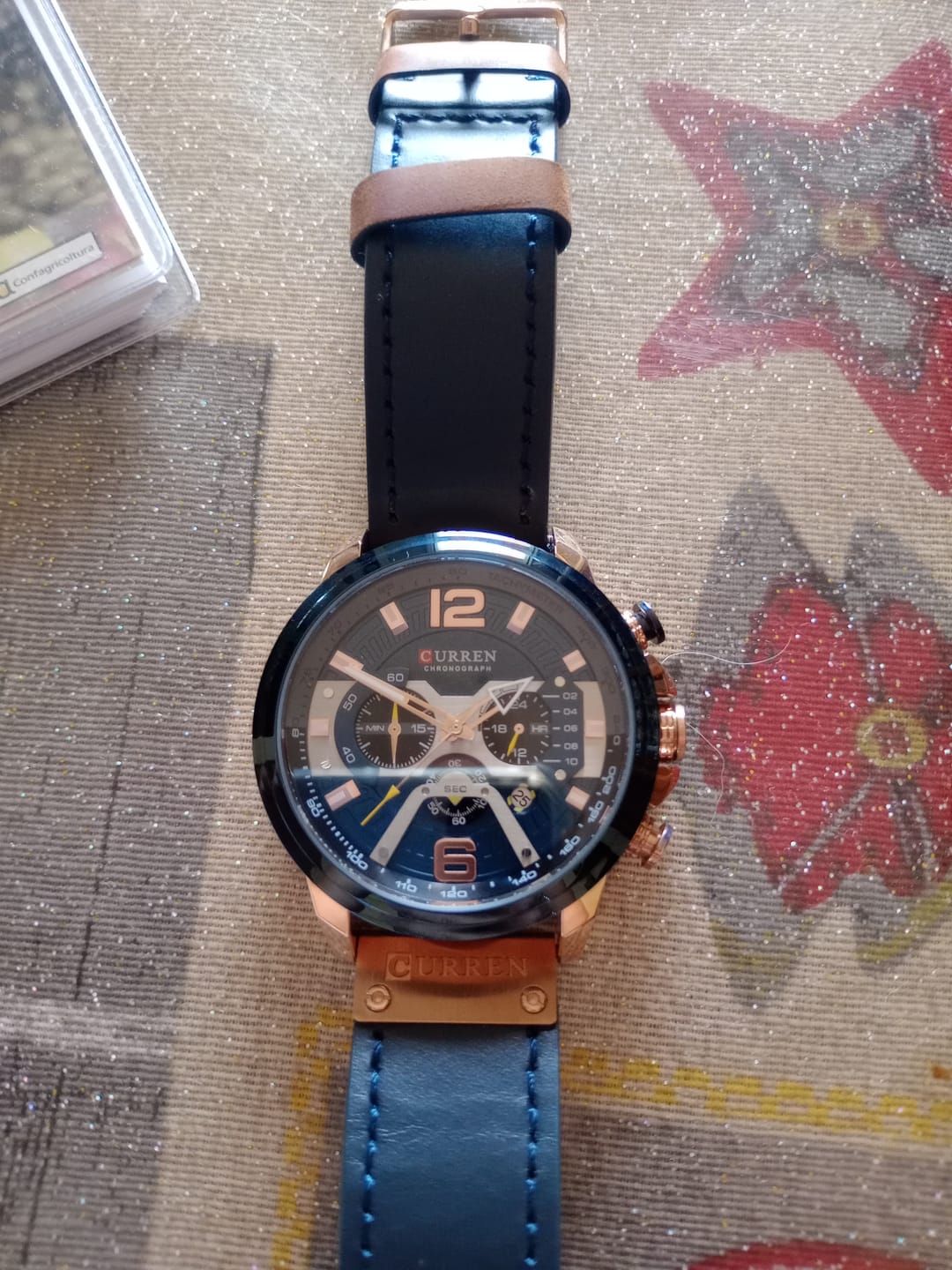 Customer photo review of Curren Galacticos® orologio uomo pelle