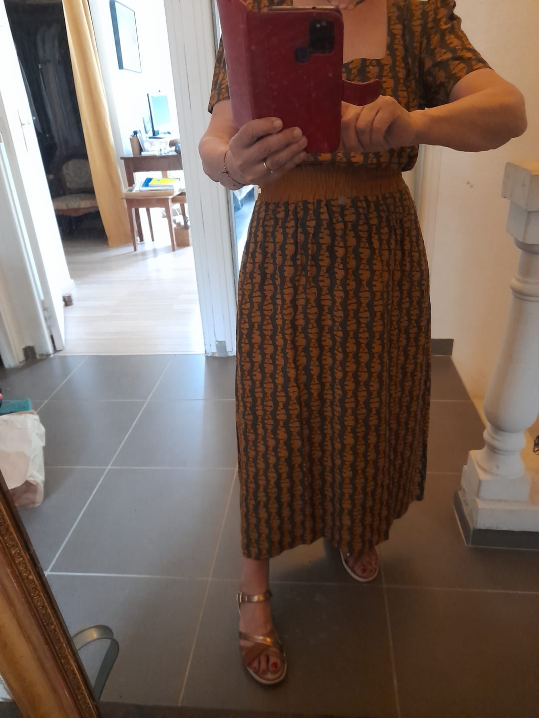 Customer photo review of Robe Stella - batik kaki camel