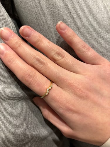 Customer photo review of ANILLO LYLA BAÑO DE ORO