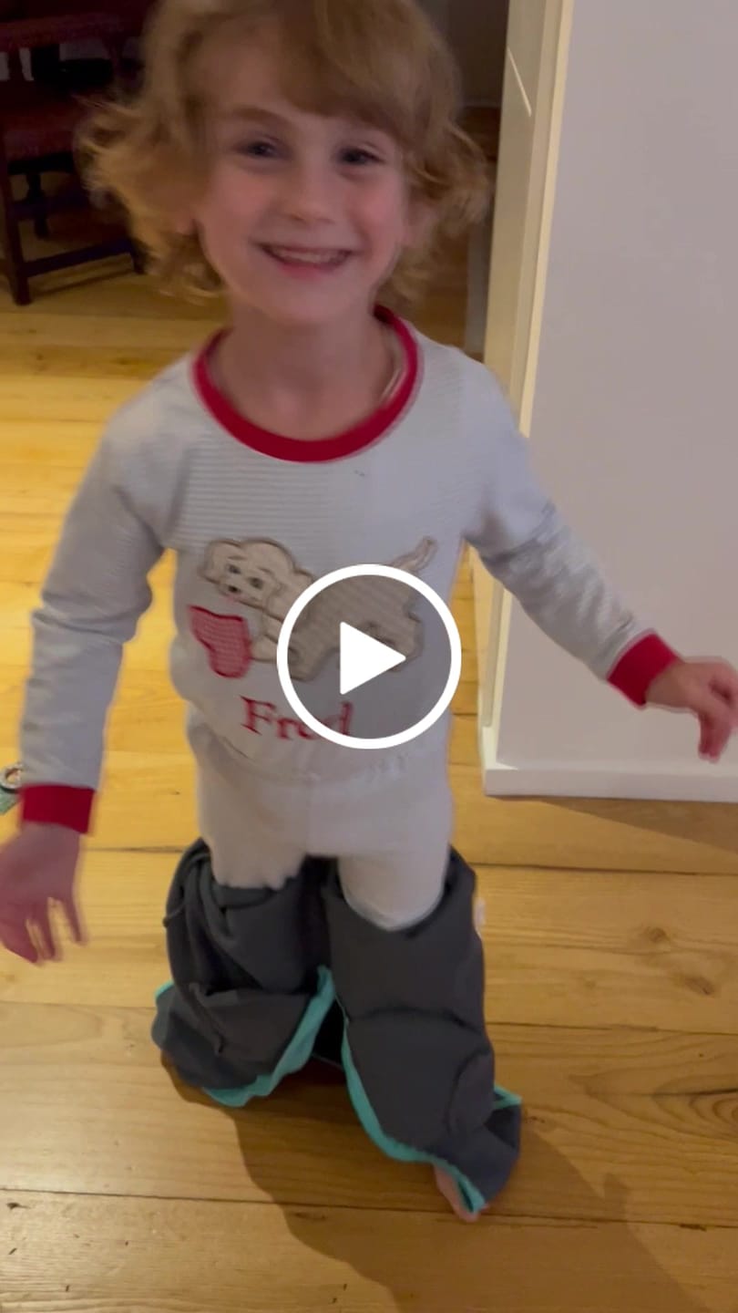 Customer video review of Playful Dog Heart Pajamas Blue
