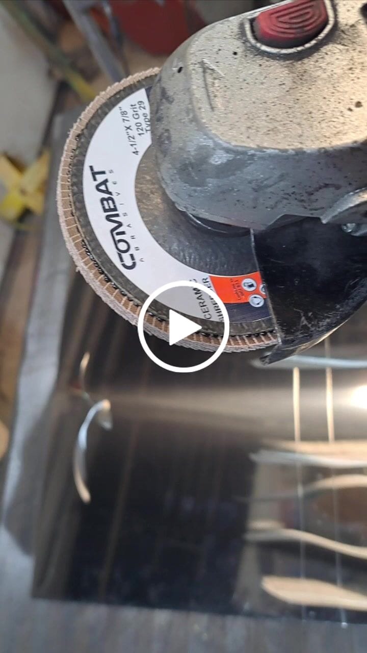 Customer video review of Ceramic Shredder Flap Discs 4-1⁄2" x 7⁄8" (Type 29) 5X LIFE!