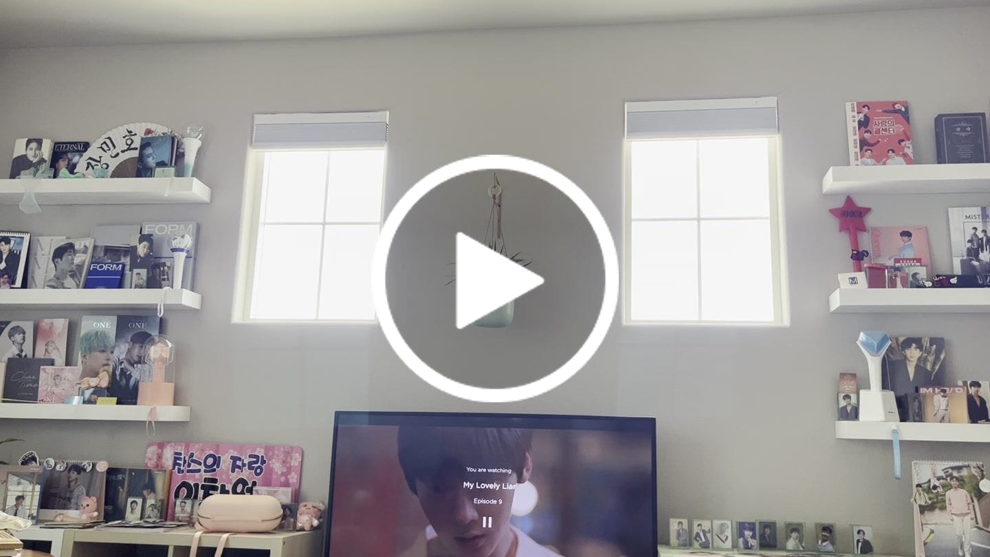 Customer video review of SmartWings Motorized Blackout Cellular Shades Hazel