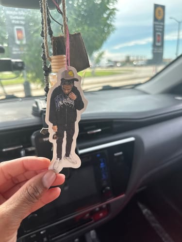Customer photo review of Custom Car Air Freshener