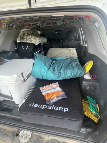 Customer photo review of Deepsleep Solo Camping Mat System for Toyota 4Runner