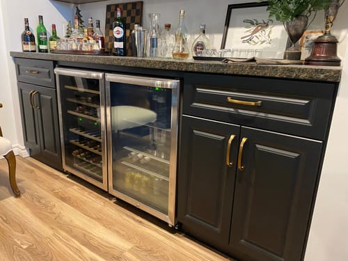 Customer photo review of Custom Base Cabinet with Painted - Base Cabinet