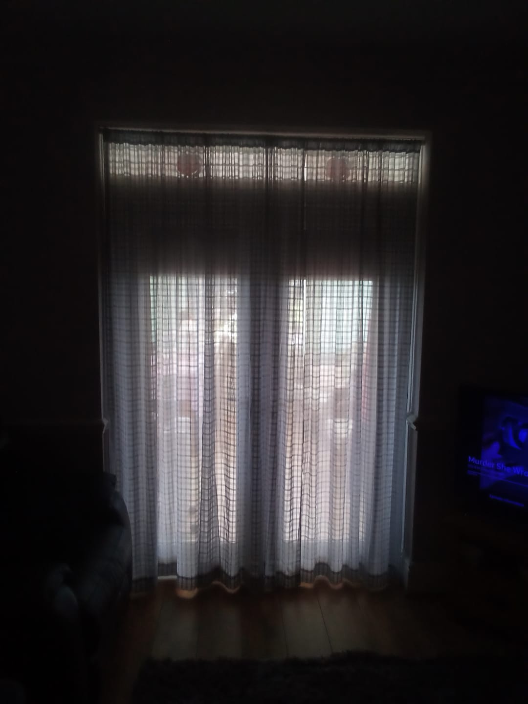 Customer photo review of Grey Checkered Muslin Fabric