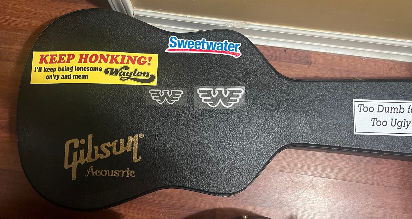 Customer photo review of Keep Honking Bumper Sticker