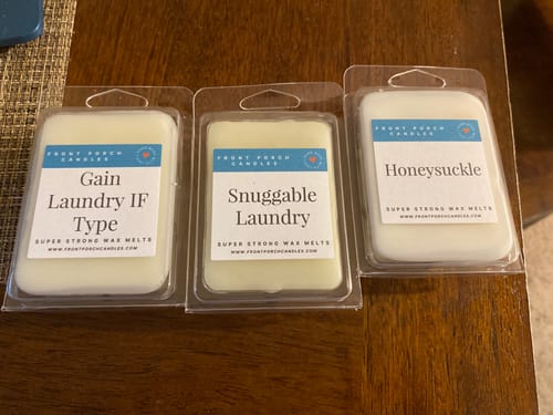 Customer photo review of Honeysuckle Clamshell Wax Tart Melts- Super Strong