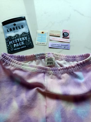 Customer photo review of Assorted Labels Mystery Pack | Sew-in Labels