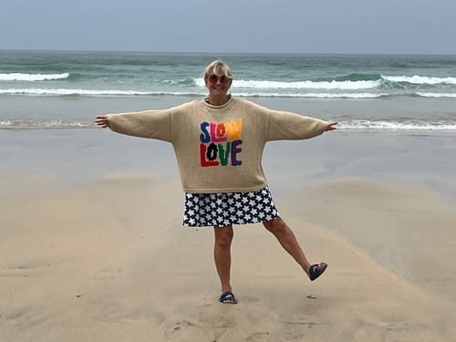 Customer photo review of The Tutti Frutti Jumper