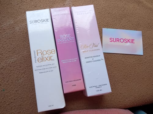 Customer photo review of Rose Water Elixir Spray - Hydrating Face Mist