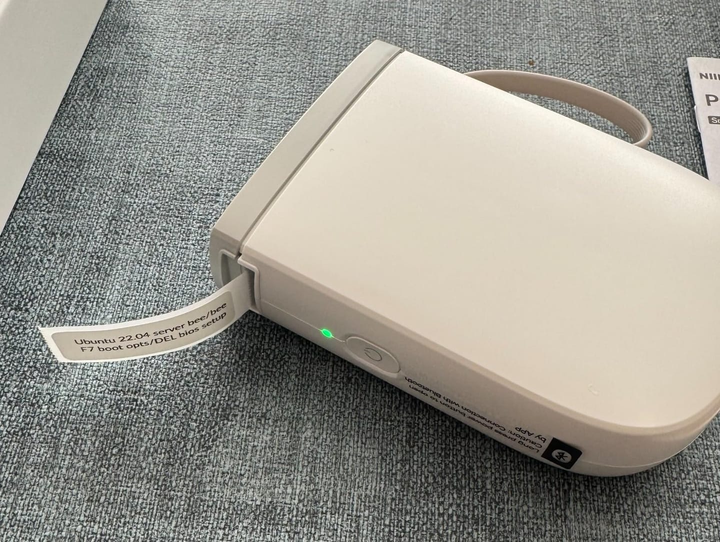 Customer photo review of D11 2024 Upgraded 0.5 Inch Label Maker Machine with Tape - 300dpi upgraded resolution