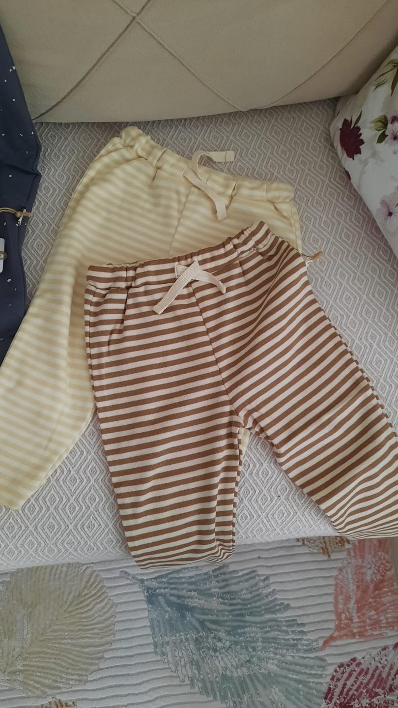 Customer photo review of 2'li Organik Pamuk Bebek Pantolonu Playtime