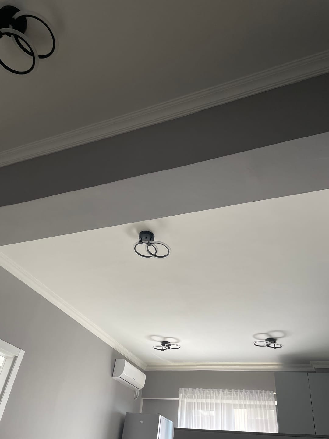 Customer photo review of Lustra LED 1+1 Circle Design Alb Echivalent 300W Telecomanda