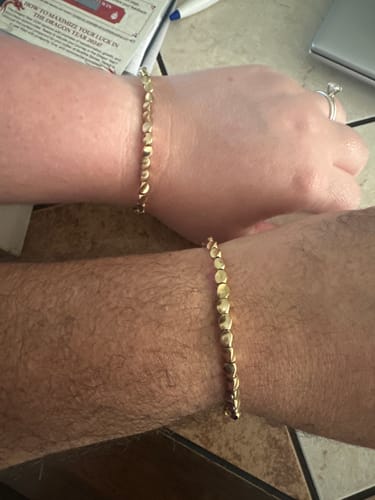 Customer photo review of Buddha Stones Tibetan Copper Beads Healing Luck Bracelet