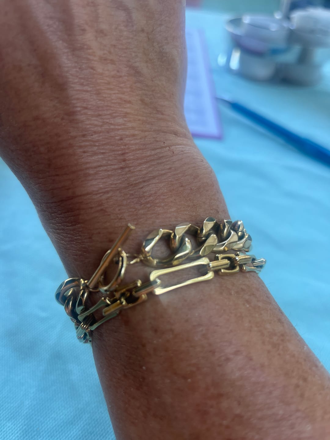 Customer photo review of The Lovers Chain Bracelet
