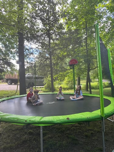 Customer photo review of 1500lbs Capacity 15FT Trampoline for Kids & Adults