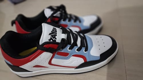 Customer photo review of DYNO White sky red Men's casual sneaker