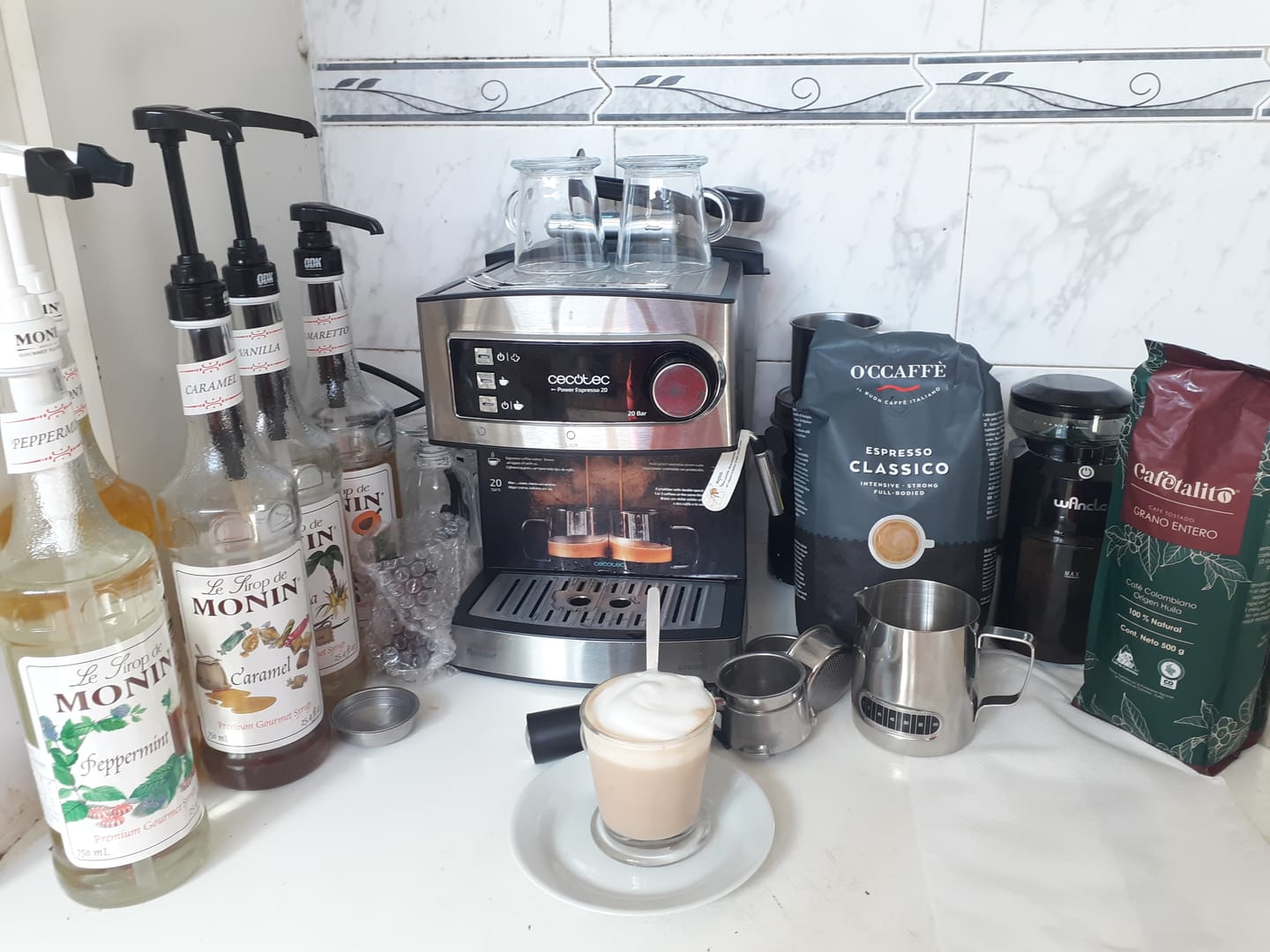 Customer photo review of Occaffe Grano Espresso Classico Intenso 1kg