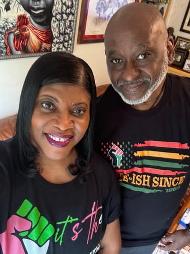 Customer photo review of Juneteenth T-Shirt (NEW!)