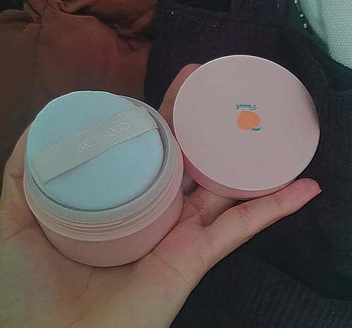 Customer photo review of Peach Cotton Multi Finish Powder