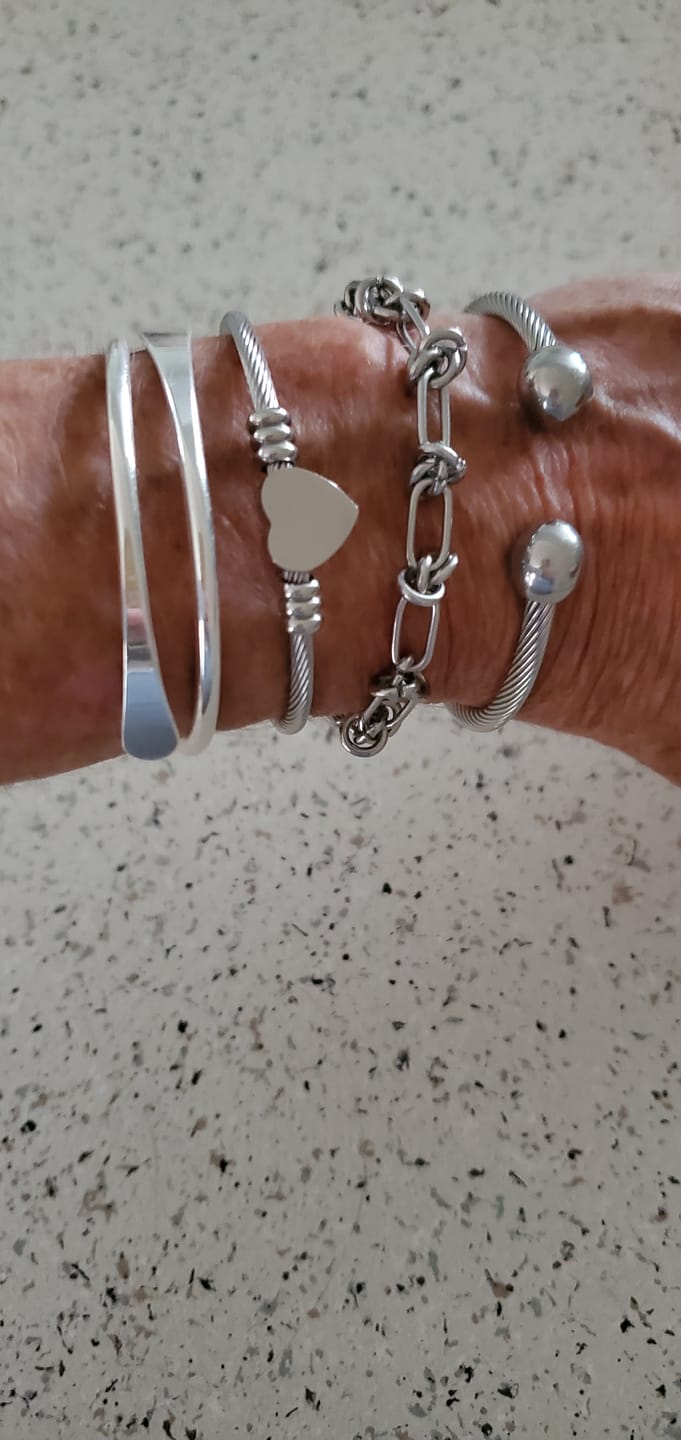 Customer photo review of Carissa Bracelet Stack
