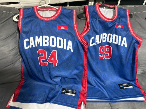 Customer photo review of Cambodia Custom Basketball Jersey