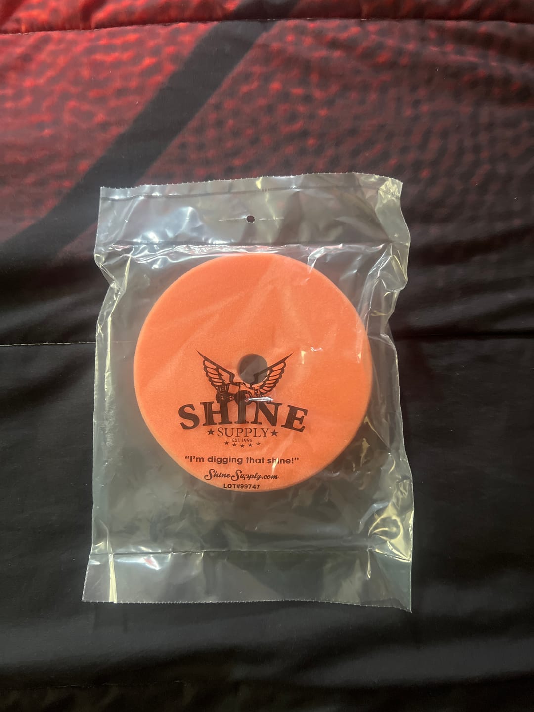 Customer photo review of HDO orange foam cutting/polishing pad