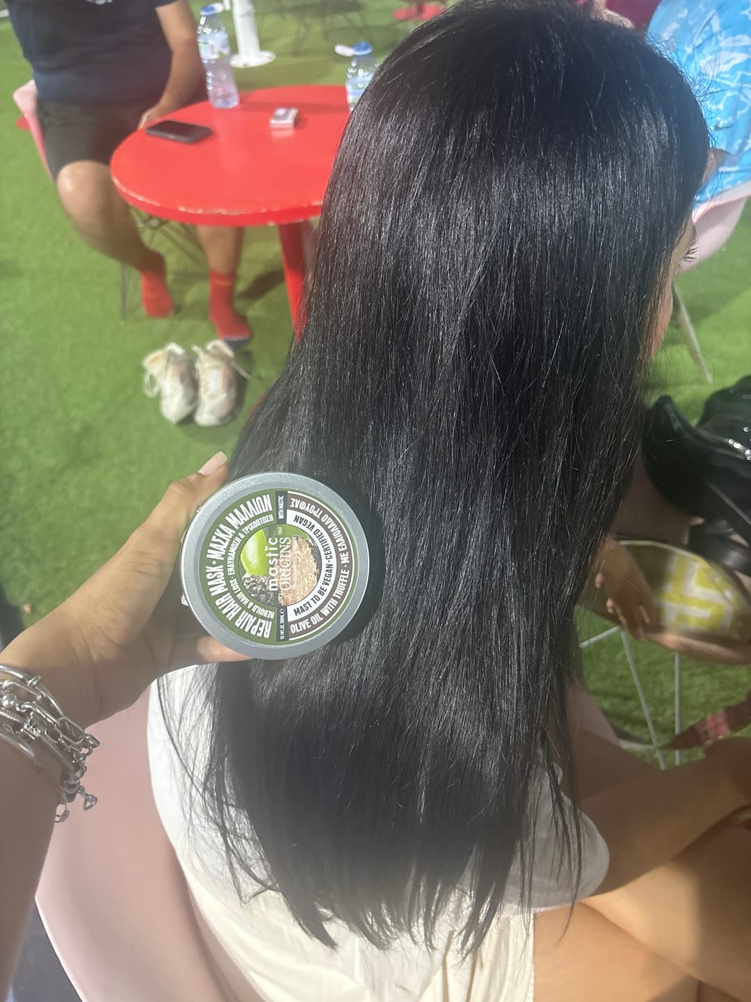 Customer photo review of Repair Hair Mask