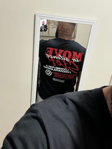 Customer photo review of Move in Silence Tee