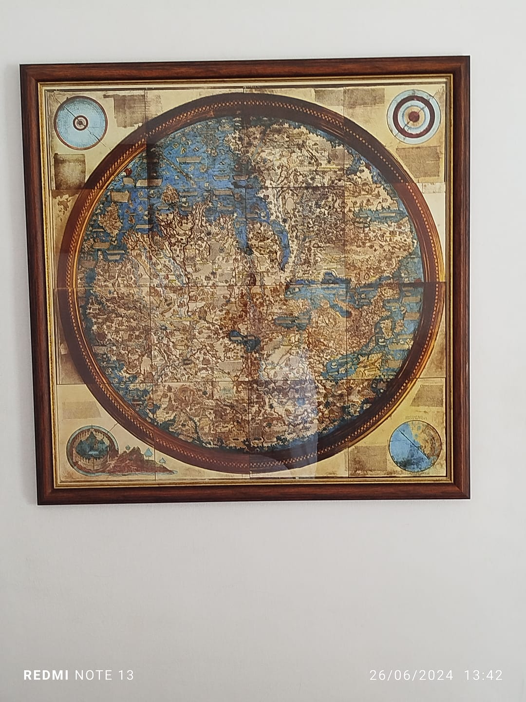 Customer photo review of Rare Old Mappa Mundi by Fra Mauro, 1450: The Best Geocentric Medieval World Map